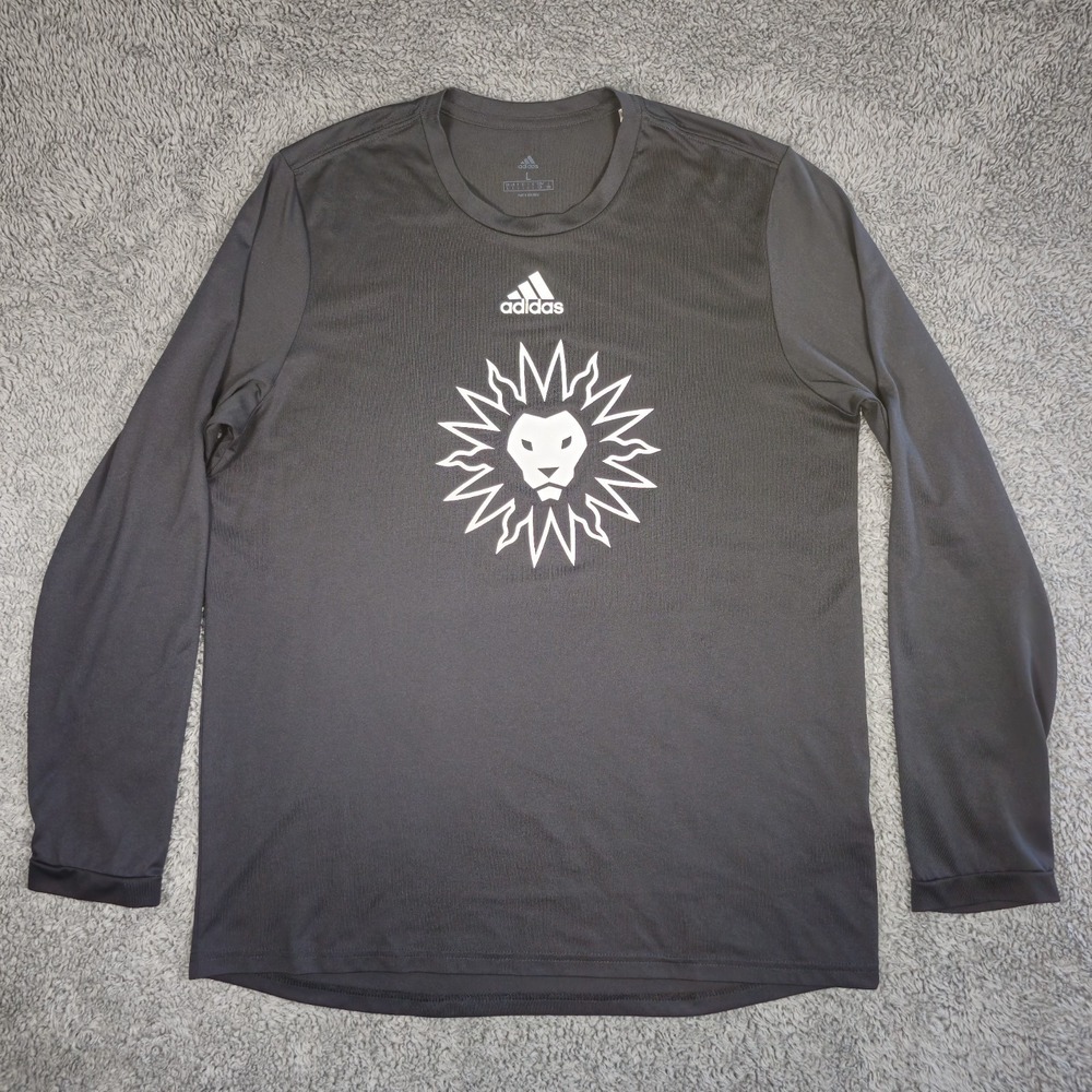 Adidas Orlando City  Long Sleeve Training Shirt L Black MLS Soccer Train To Win